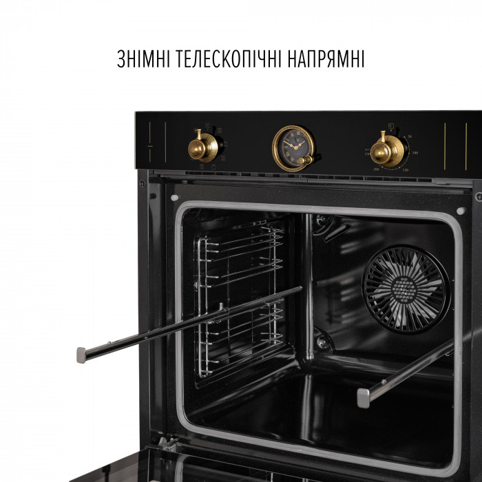 Духова шафа електрична PERFELLI VINTAGE 6A8N NERO