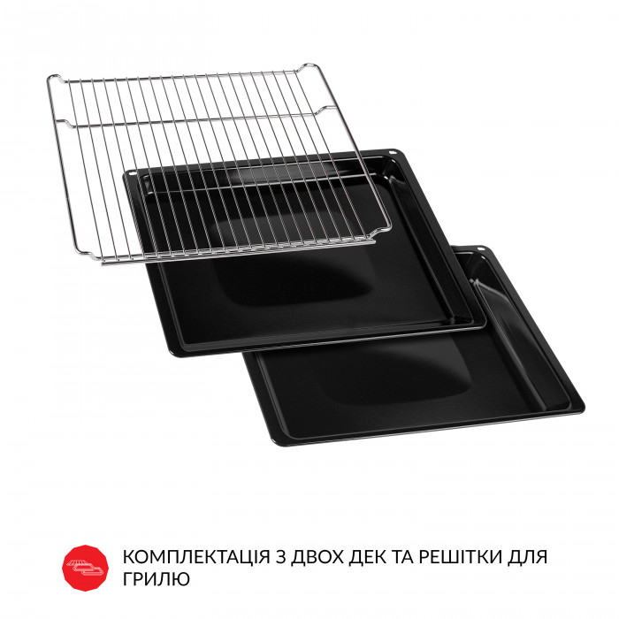 Духова шафа електрична WEILOR FDO6F8BK