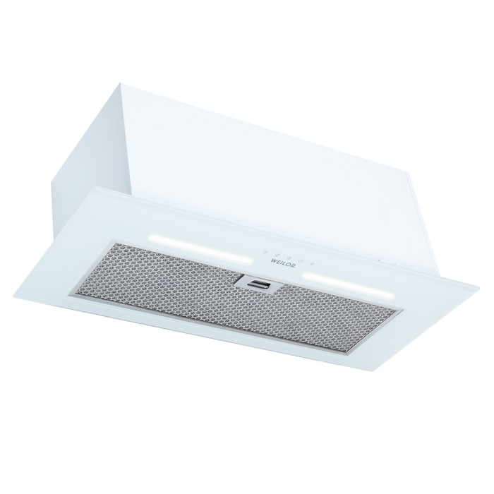 Витяжка повновбудована WEILOR PBS 72650 GLASS WH 1250 LED Strip