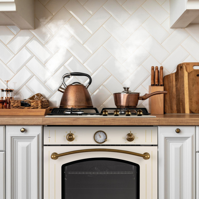 Поверхня газова на металі PERFELLI RETRO MW69C BEIGE