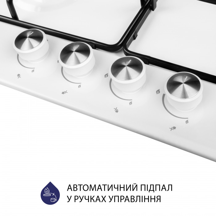 Поверхня газова на металі MINOLA MGM 61404 WH