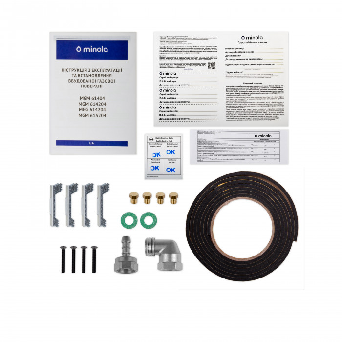 Поверхня газова на металі MINOLA MGM 61404 WH