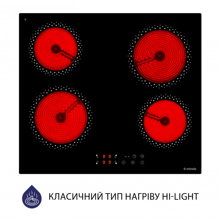 Поверхня склокерамічна MINOLA MVH 6030 KBL