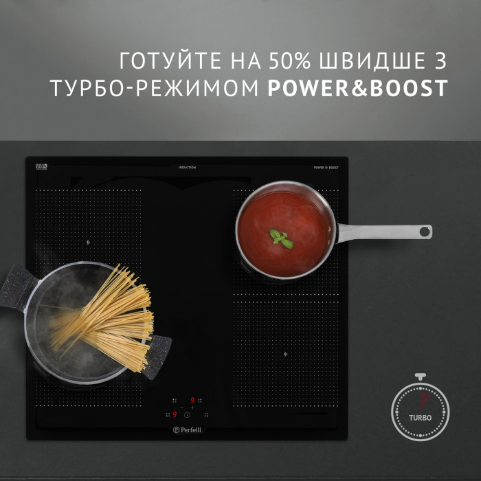 Поверхня індукційна PERFELLI HI 674 BL