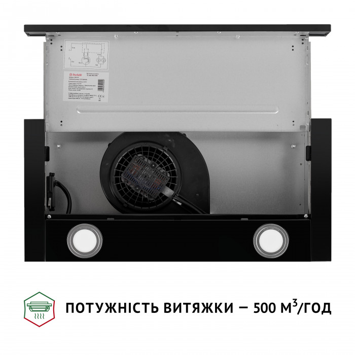 Витяжка телескопічна PERFELLI TL 602 BL LED