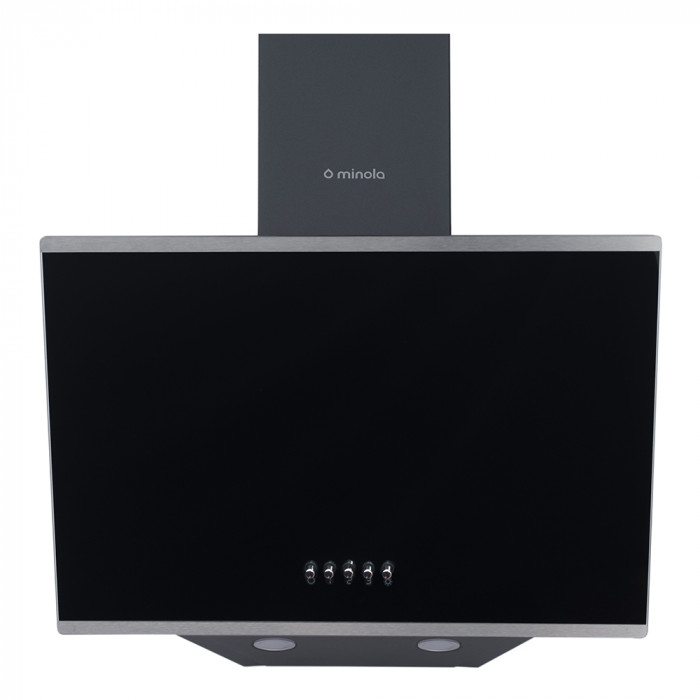 Витяжка декоративна похила MINOLA HDN 5202 BL/INOX 700 LED