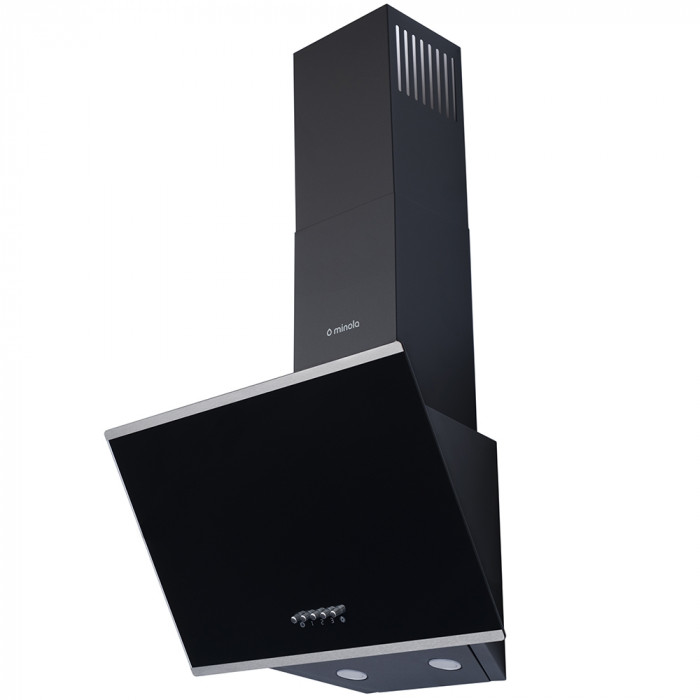 Витяжка декоративна похила MINOLA HDN 5202 BL/INOX 700 LED