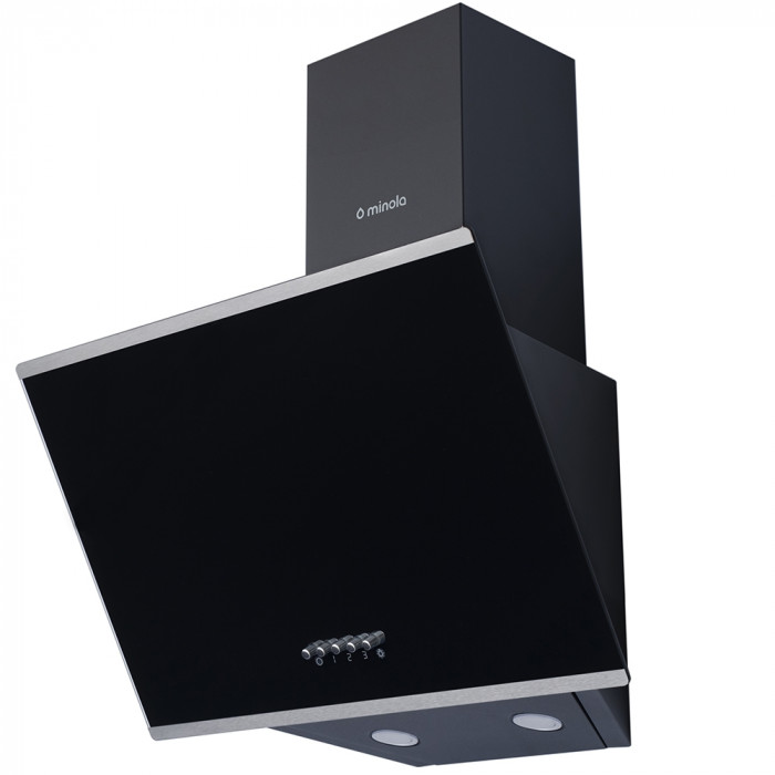 Витяжка декоративна похила MINOLA HDN 5202 BL/INOX 700 LED