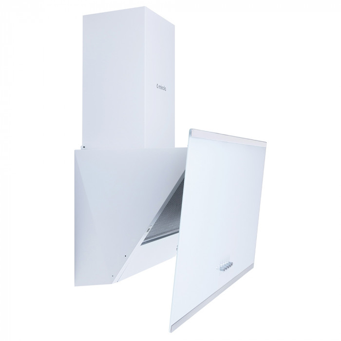 Витяжка декоративна похила MINOLA HDN 6202 WH/INOX 700 LED