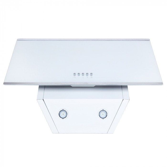 Витяжка декоративна похила MINOLA HDN 6202 WH/INOX 700 LED