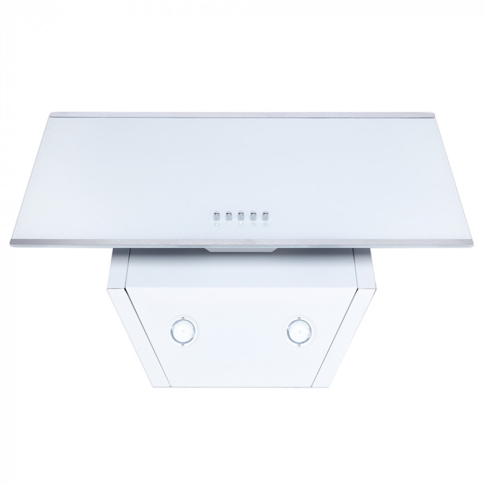 Витяжка декоративна похила MINOLA HDN 6202 WH/INOX 700 LED