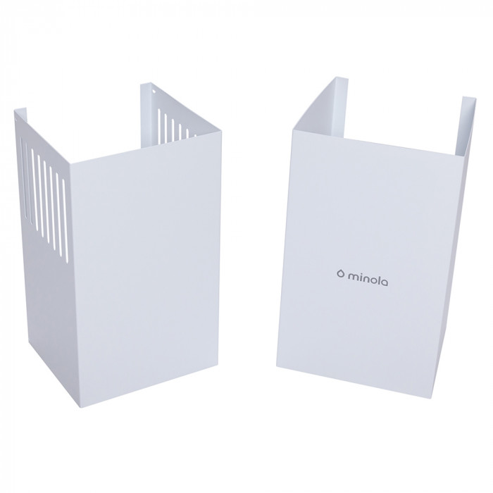 Витяжка декоративна похила MINOLA HDN 6202 WH/INOX 700 LED