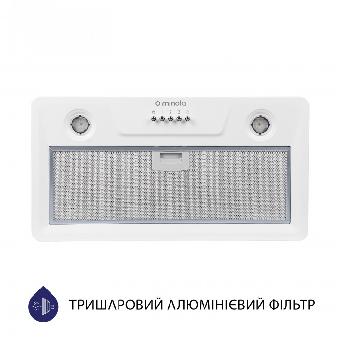 Витяжка повновбудована MINOLA HBI 5202 WH 700 LED