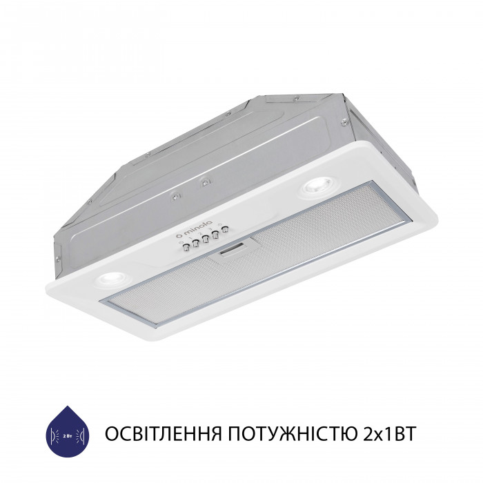 Витяжка повновбудована MINOLA HBI 5202 WH 700 LED