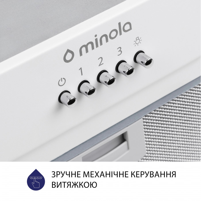 Витяжка повновбудована MINOLA HBI 5202 WH 700 LED