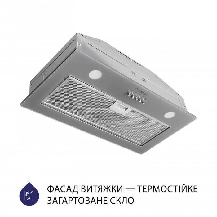 Витяжка повновбудована MINOLA HBI 5262 GR GLASS 700 LED