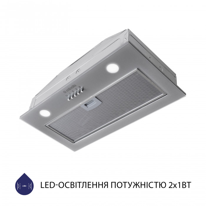 Витяжка повновбудована MINOLA HBI 5262 GR GLASS 700 LED