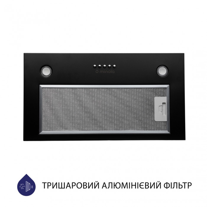 Витяжка повновбудована MINOLA HBI 5327 BL 800 LED