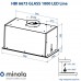 Витяжка повновбудована MINOLA HBI 6673 BL GLASS 1000 LED Line