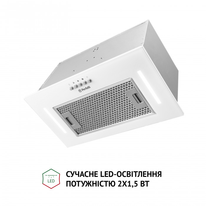 Витяжка повновбудована PERFELLI BI 5684 WH 1000 LED