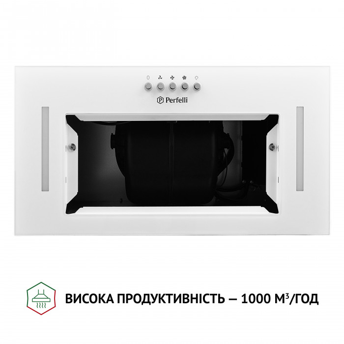 Витяжка повновбудована PERFELLI BI 5684 WH 1000 LED
