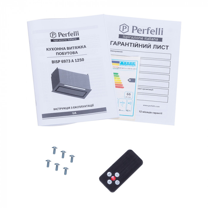 Витяжка повновбудована PERFELLI BISP 6973 A 1250 W LED Strip