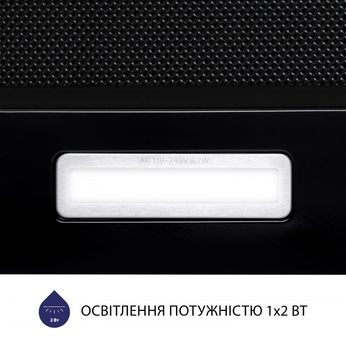 Витяжка телескопічна MINOLA HTLS 6634 BLF 1000 LED GLASS