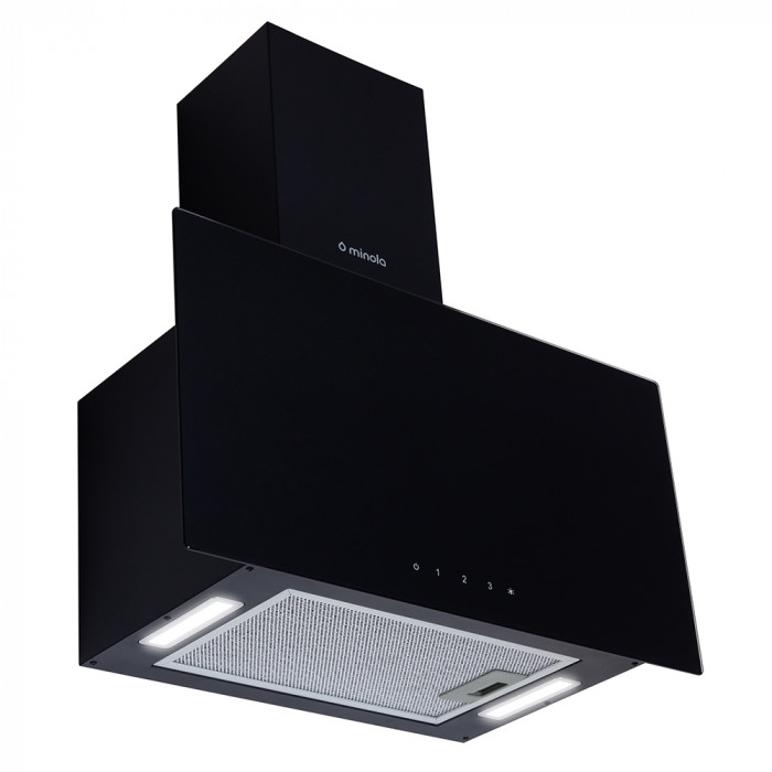 Витяжка декоративна похила MINOLA HVS 6444 BL 800 LED