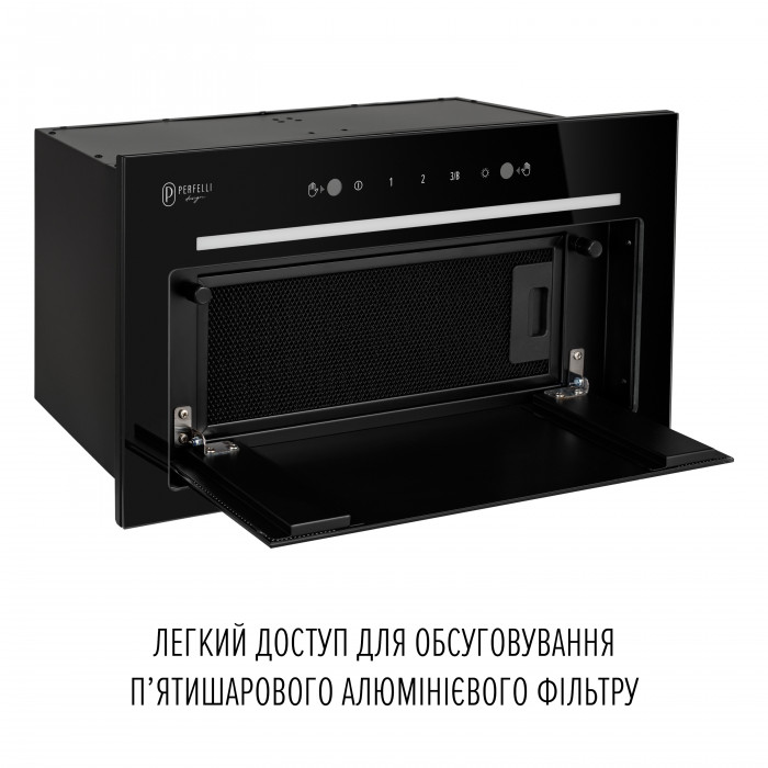 Витяжка повновбудована PERFELLI DESIGN FILINI 5 NERO SILENZIO