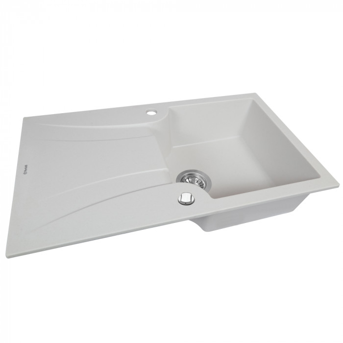 Мийка кухонна гранітна PERFELLI FELICINETTO PGF 114-78 WHITE