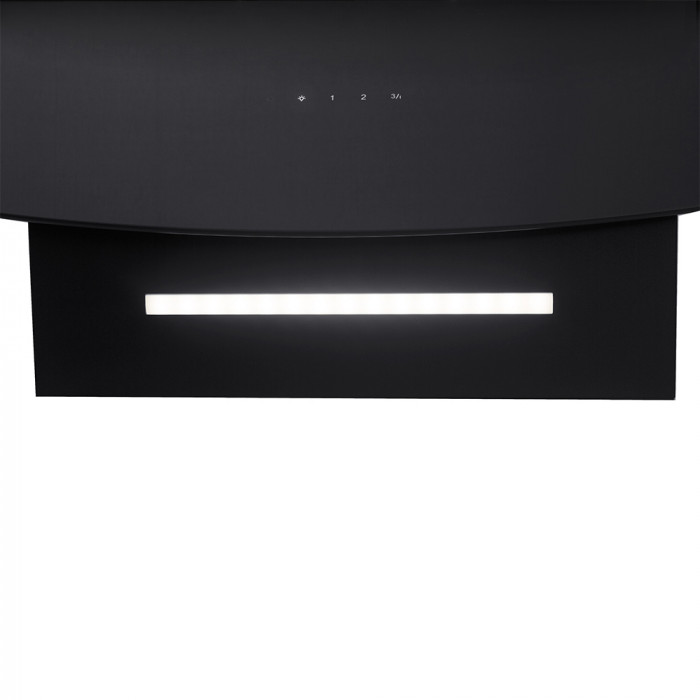 Витяжка декоративна похила PERFELLI DNS 67113 B 1100 BL LED Strip