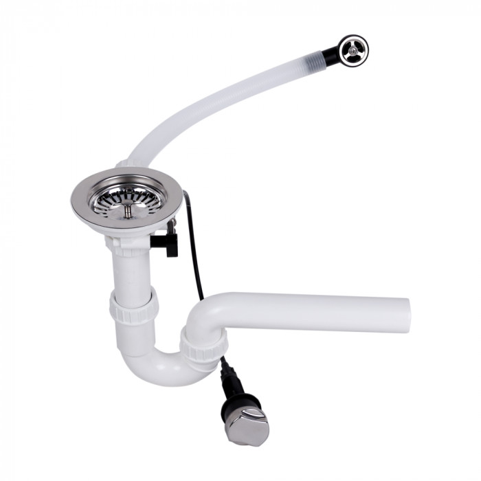 Мийка кухонна гранітна PERFELLI RIVIERA PGR 114-86  WHITE