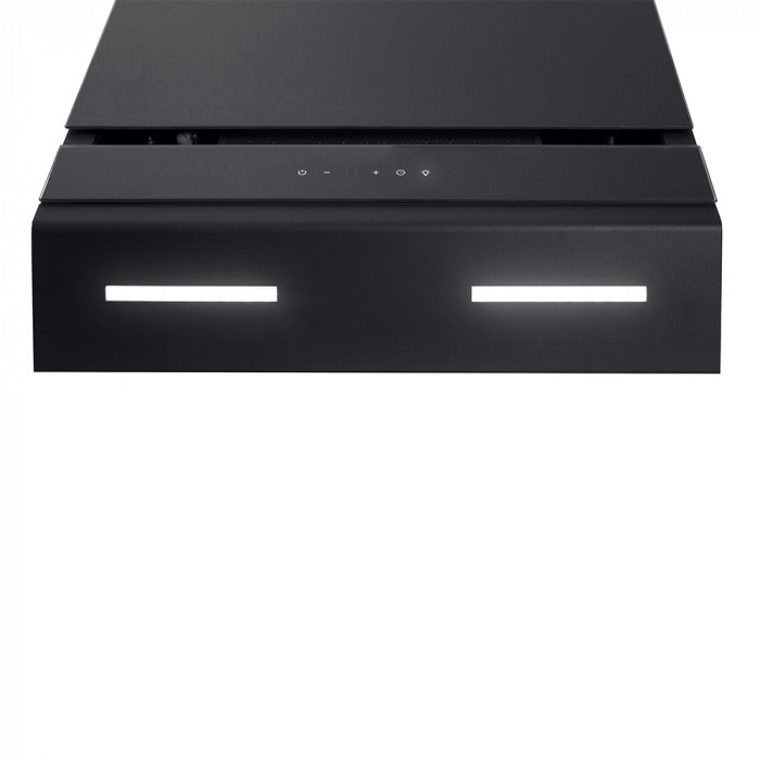 Витяжка декоративна похила PERFELLI DNS 6723 B 1100 BL LED Strip