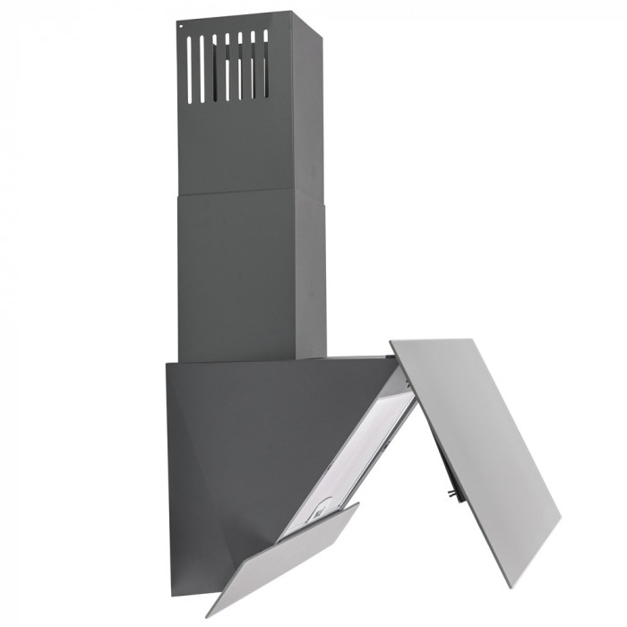 Витяжка декоративна похила PERFELLI DNS 6452 D 850 GR LED