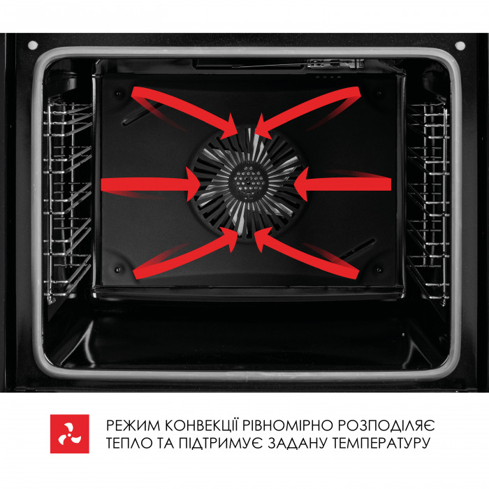 Духова шафа електрична WEILOR FDO6F70BK