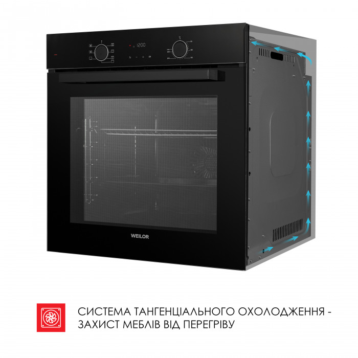 Духова шафа електрична WEILOR FDO6F70BK