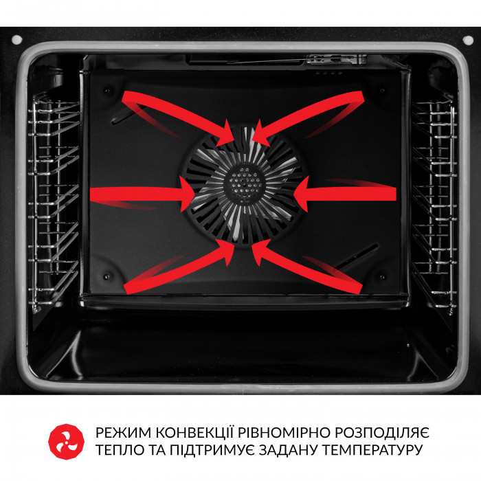 Духова шафа електрична WEILOR FPO6F8BK