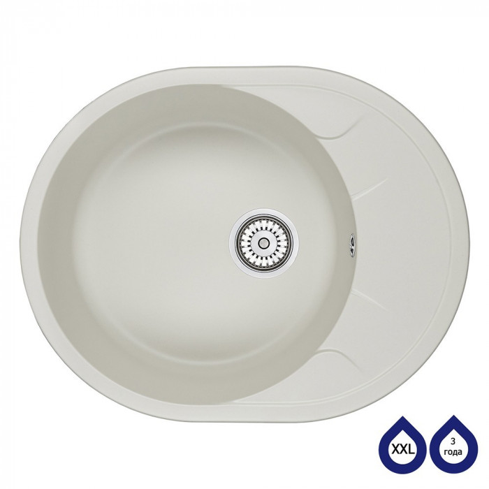 Мийка кухонна гранітна MOG 1155-63 Арктик MINOLA