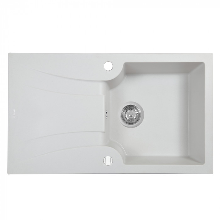 Мийка кухонна гранітна PERFELLI FELICINETTO PGF 114-78 WHITE