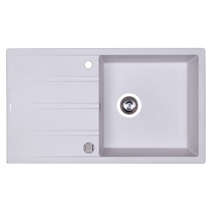 Мийка кухонна гранітна PERFELLI RIVIERA PGR 114-86  WHITE