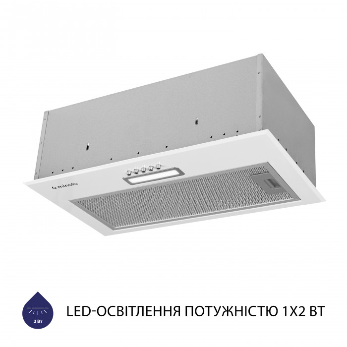 Витяжка повновбудована MINOLA HBI 5214 WH 700 LED