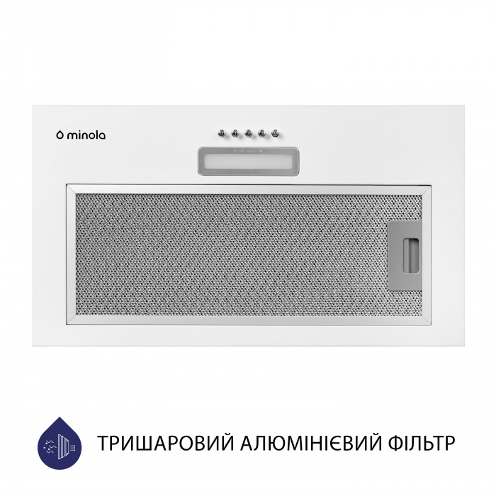 Витяжка повновбудована MINOLA HBI 5214 WH 700 LED