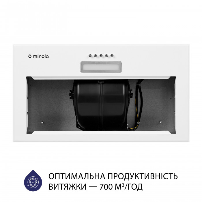 Витяжка повновбудована MINOLA HBI 5214 WH 700 LED