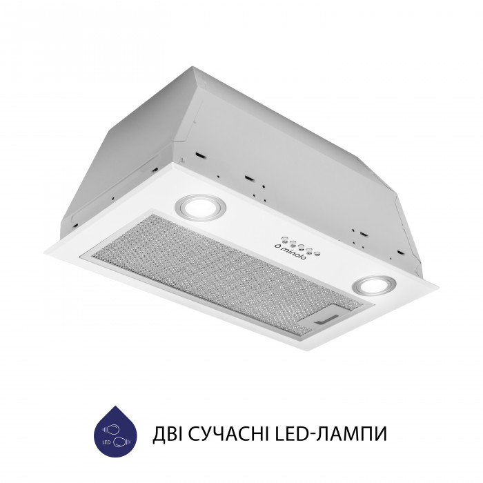 Витяжка повновбудована MINOLA HBI 5722 WH 1200 LED
