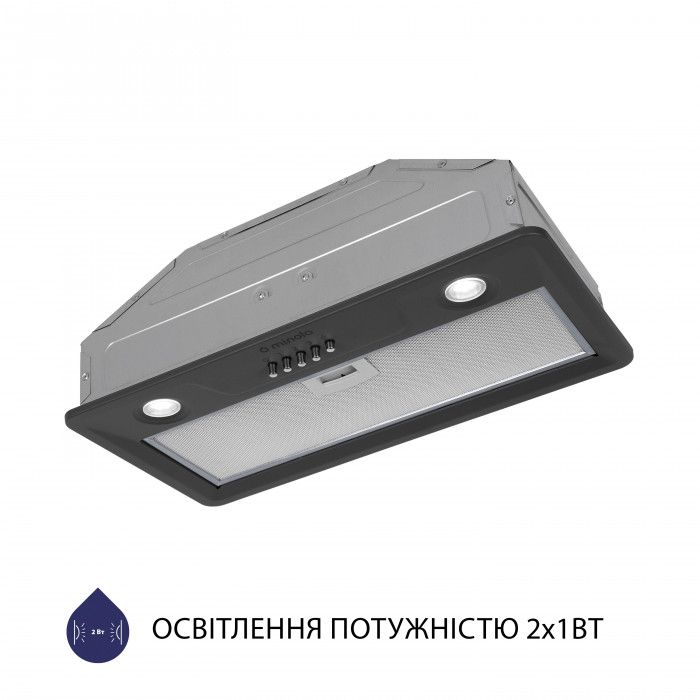 Витяжка повновбудована MINOLA HBI 5202 GR 700 LED