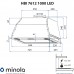 Витяжка повновбудована MINOLA HBI 7612 I 1000 LED