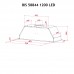 Витяжка повновбудована PERFELLI BIS 58844 WH 1200 LED
