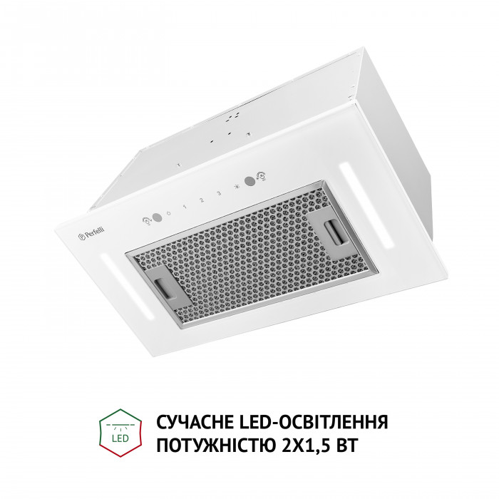 Витяжка повновбудована PERFELLI BIS 58844 WH 1200 LED