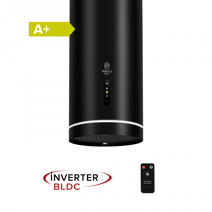 Витяжка острівна PERFELLI DESIGN ISOLA 35 NERO SILENZIO