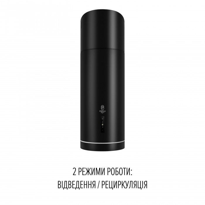Витяжка острівна PERFELLI DESIGN ISOLA 35 NERO SILENZIO